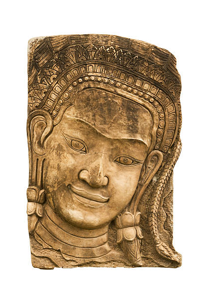 istock Sandstone carving face woman 168775911