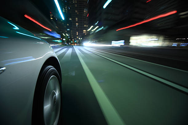 istock Driving in the night city 168776114
