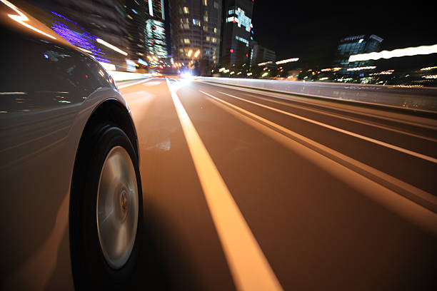 istock Driving in the night city 168776120