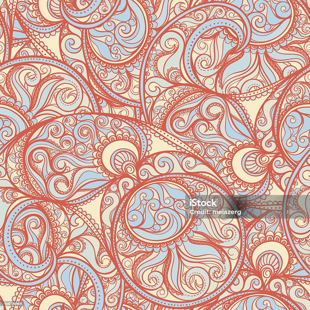 orange paisley-Muster - Lizenzfrei Abstrakt Vektorgrafik