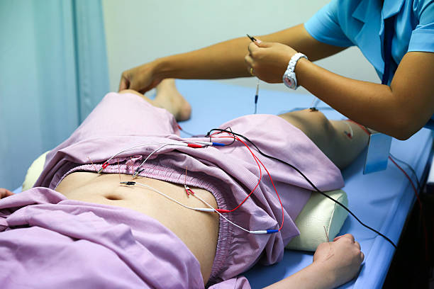 Elektrische Stimulation Akupunktur-Behandlung – Foto