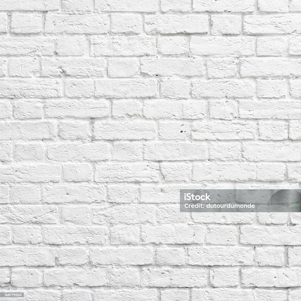 White brick wall White brick wall texture or background Abstract Stock Photo