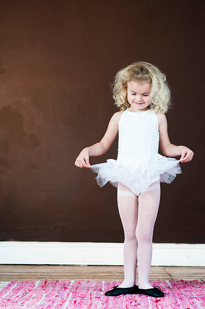 istock Little girl in ballet suit 168781402