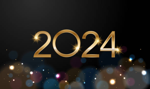 istock 2024 Happy New Year Background Design. Greeting Card, Banner, Poster. Vector Illustration. 1687853890