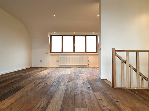 istock modern interior with wooden floor 168786306