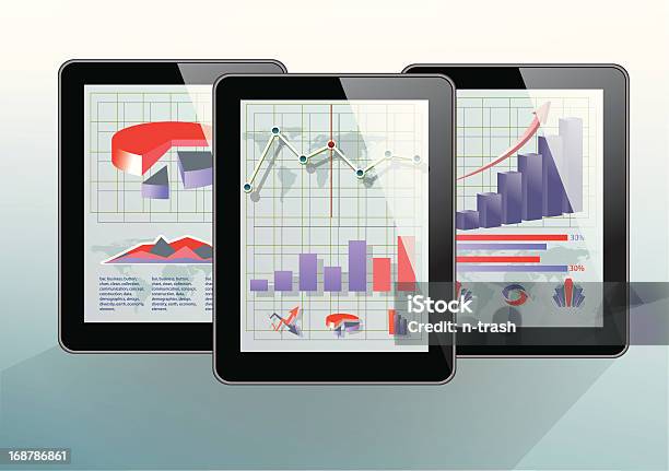 Ilustración de Conjunto De Tabletas De Negro y más Vectores Libres de Derechos de Brillante - Brillante, Comunicación, Conexión