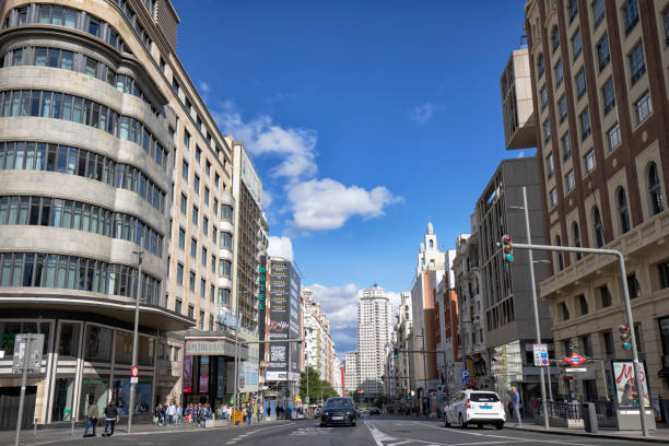 istock Gran Via street view, Madrid, Spain 1687905166