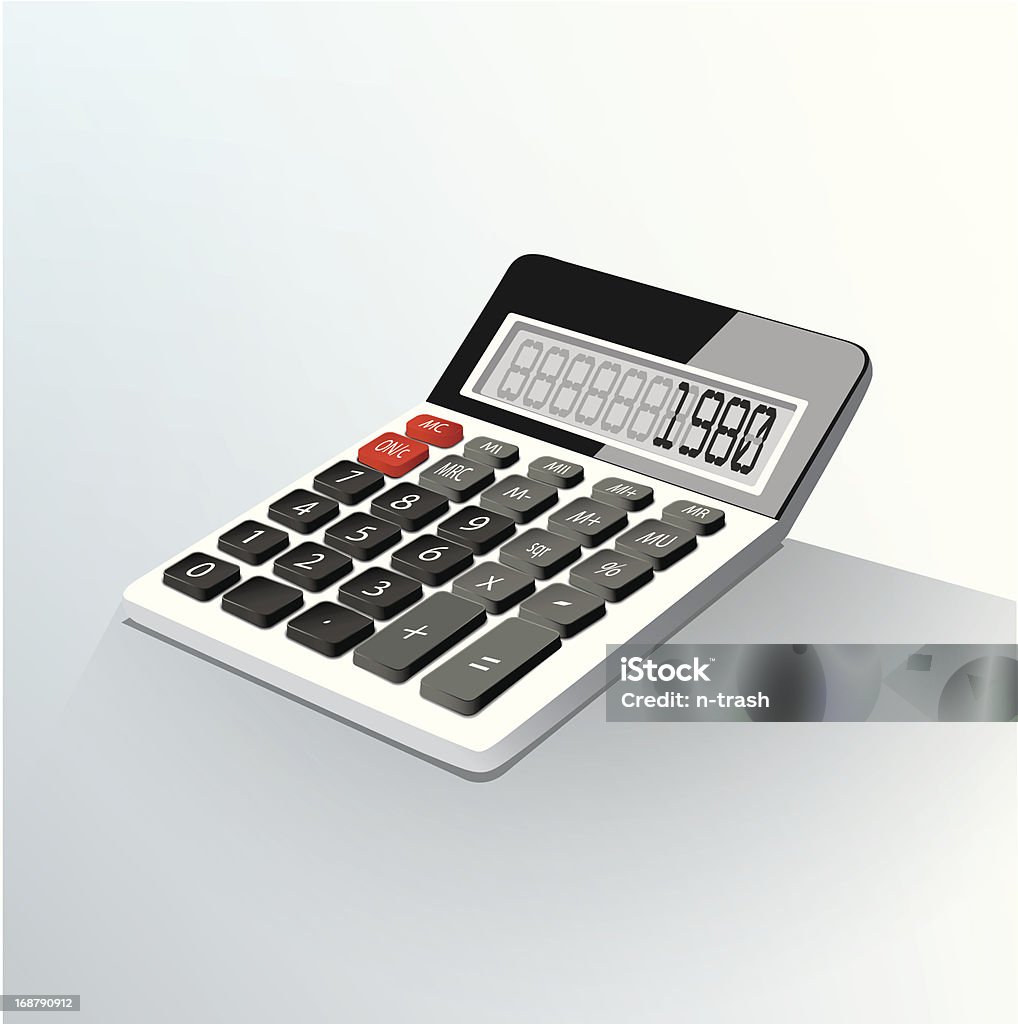 Electrónica calculadora - Royalty-free Calculadora arte vetorial
