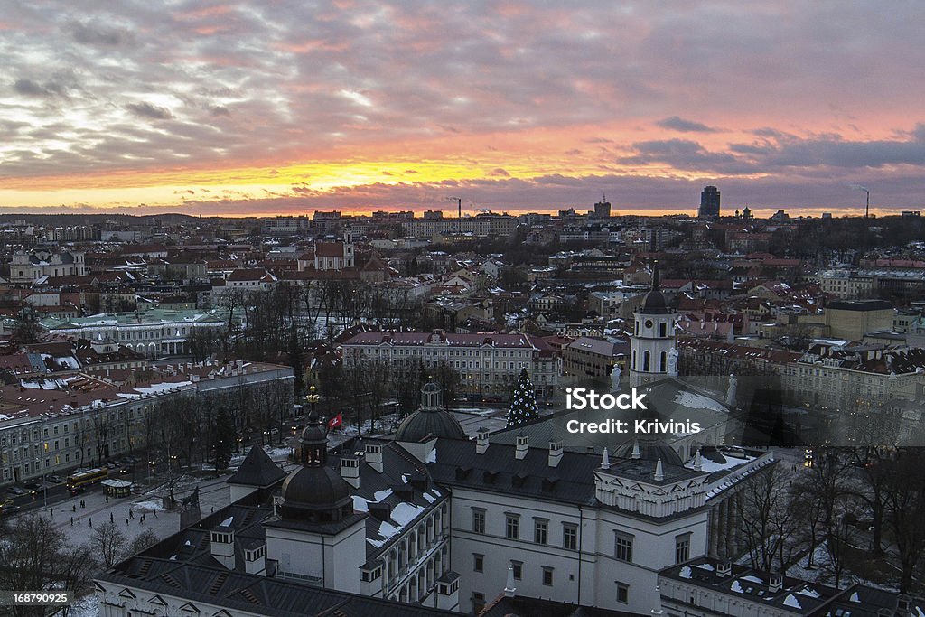 Città vecchia di Vilnius e Palazzo del Gran Dukes - Foto stock royalty-free di A forma di croce