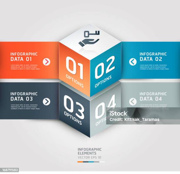 Современные Куб Бизнес И Инфографика Баннер Шаблон — стоковая векторная графика и другие изображения на тему Близость