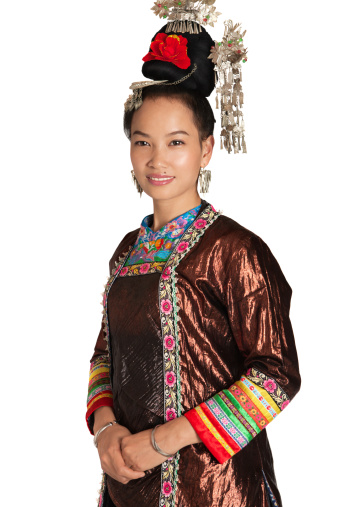 Dong girl in traditional clothes
