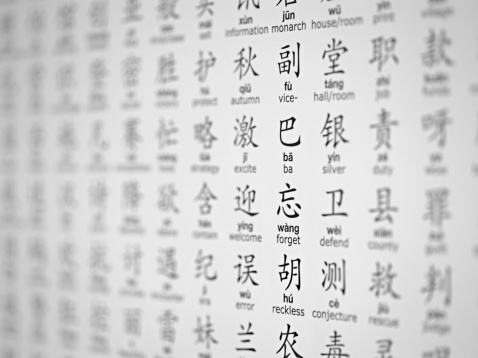 Simplified Chinese with Pinyin and English meanings