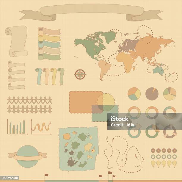 Инфографика Элементы — стоковая векторная графика и другие изображения на тему Карта сокровищ - Карта сокровищ, Инфографика, Графический элемент