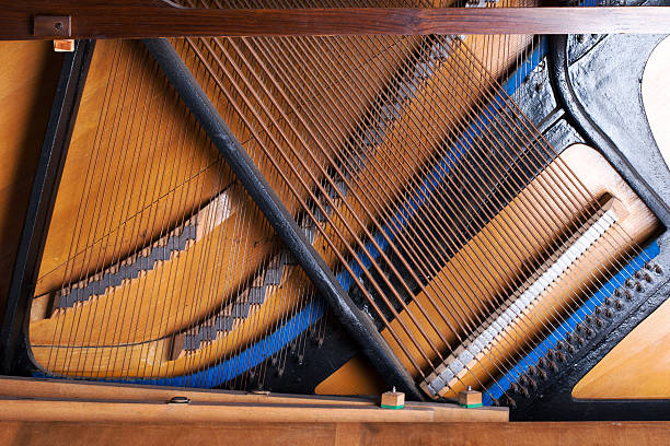 istock close up of old inside element piano 168794032