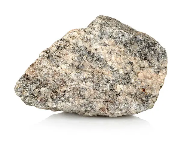 Granite stone isolated on a white background