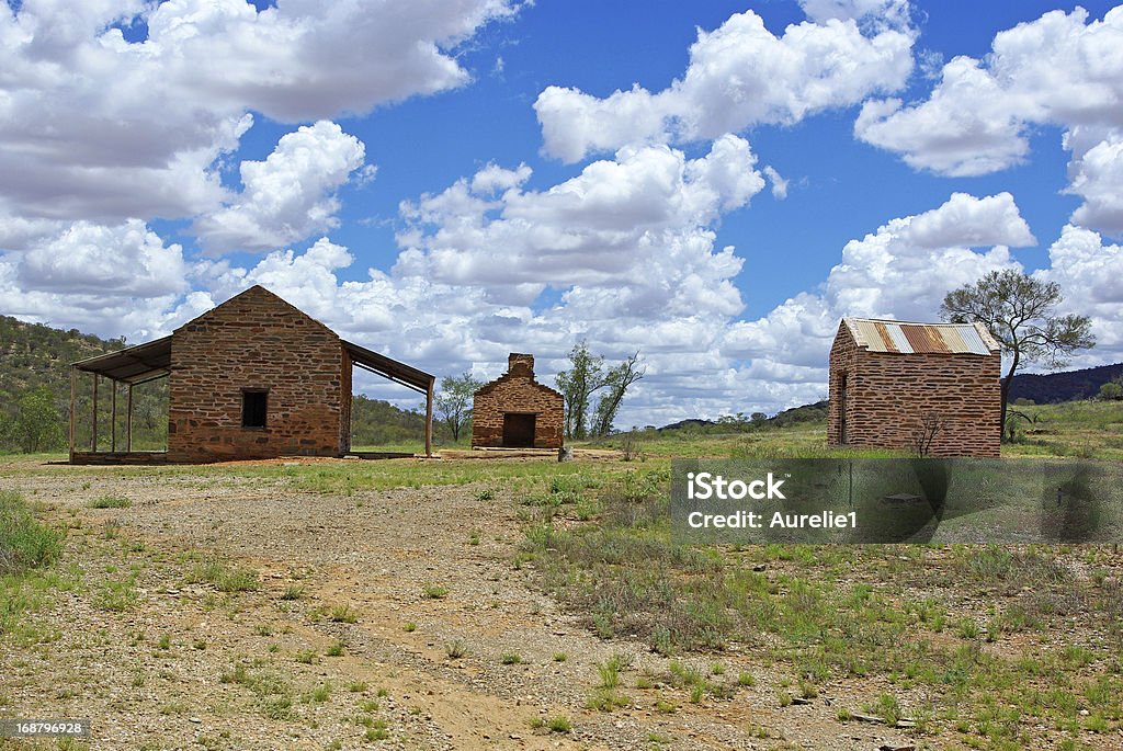 Vecchia Città mineraria australiano - Foto stock royalty-free di Albero