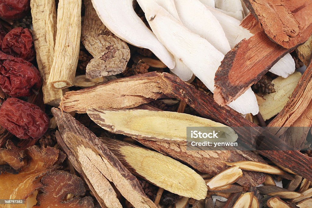 Chinese Medicine Closeup Traditional Chinese Medicine Herbs Closeup Alternative Medicine Stock Photo