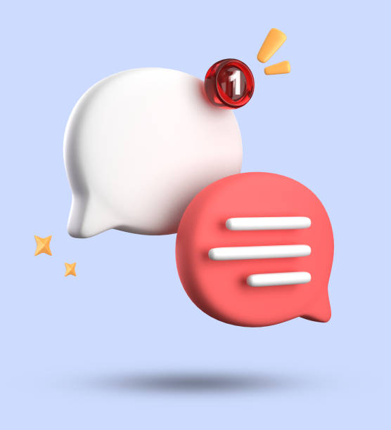 istock 3d rendering of speech bubble icons, 3D pastel chat icon set. Set of 3d speak bubble. Chatting box, message box. Chat icon set. Balloon 3d style 1687976209