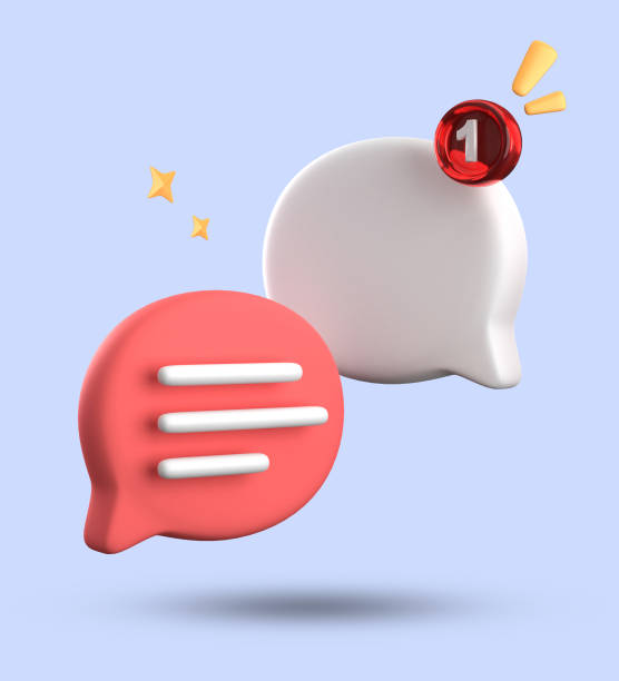 istock 3d rendering of speech bubble icons, 3D pastel chat icon set. Set of 3d speak bubble. Chatting box, message box. Chat icon set. Balloon 3d style 1687976211