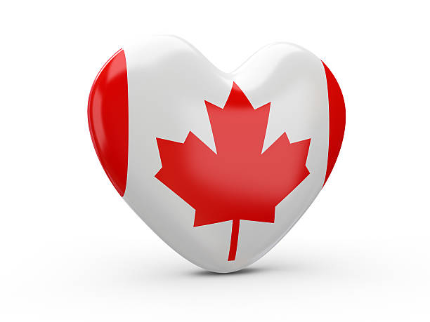 istock Canadian Flag Heart 168799402