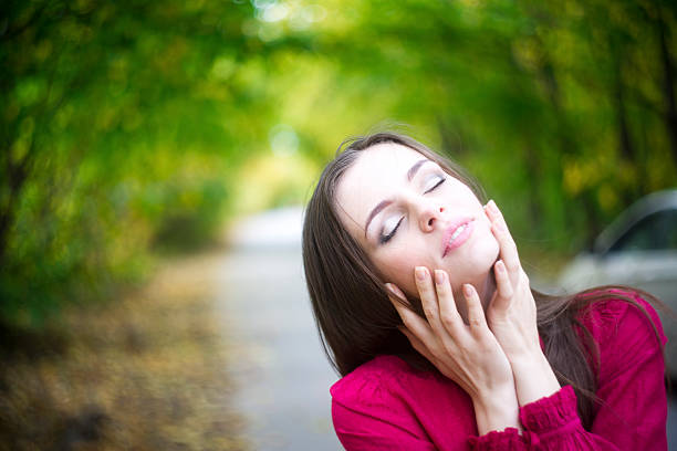 istock Woman in spring park 168800240