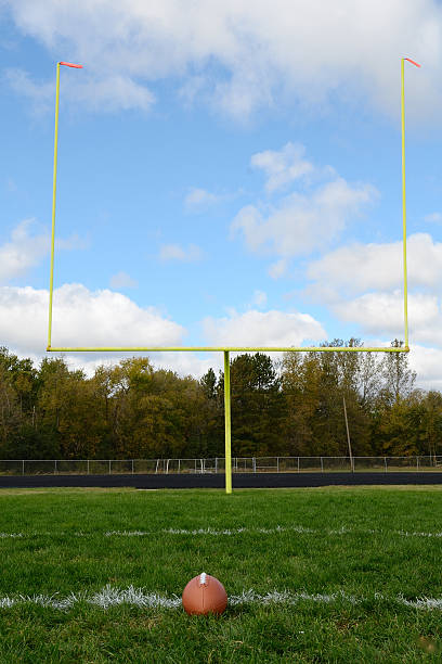 istock Goal Posts on American Football Field 168801352