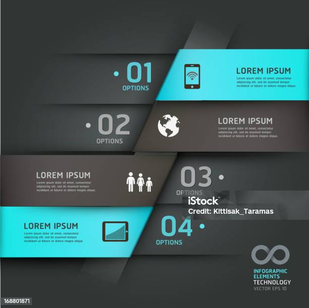 Abstrait Infographie Technologies De Communication Origami Style Vecteurs libres de droits et plus d'images vectorielles de Abstrait