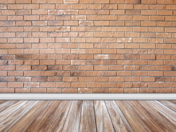 istock Room interior vintage with brick wall and wood floor background 1688023668