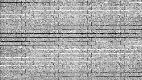 Modern gray brick wall texture for background.