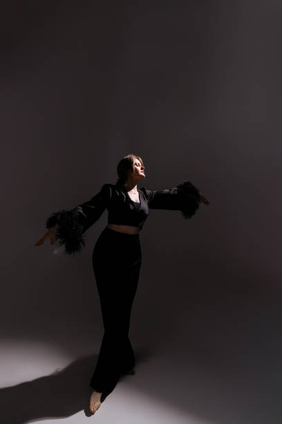 istock Studio Portrait of Young Female Model in Black 1688029690