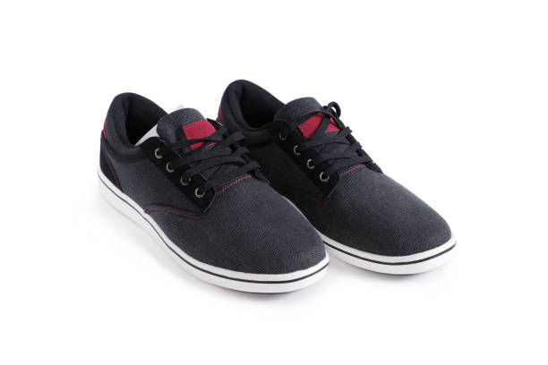 istock Gray sneakers with white soles. 1688042987