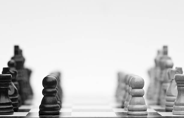 istock Chess game of strategy business concept application 168810395