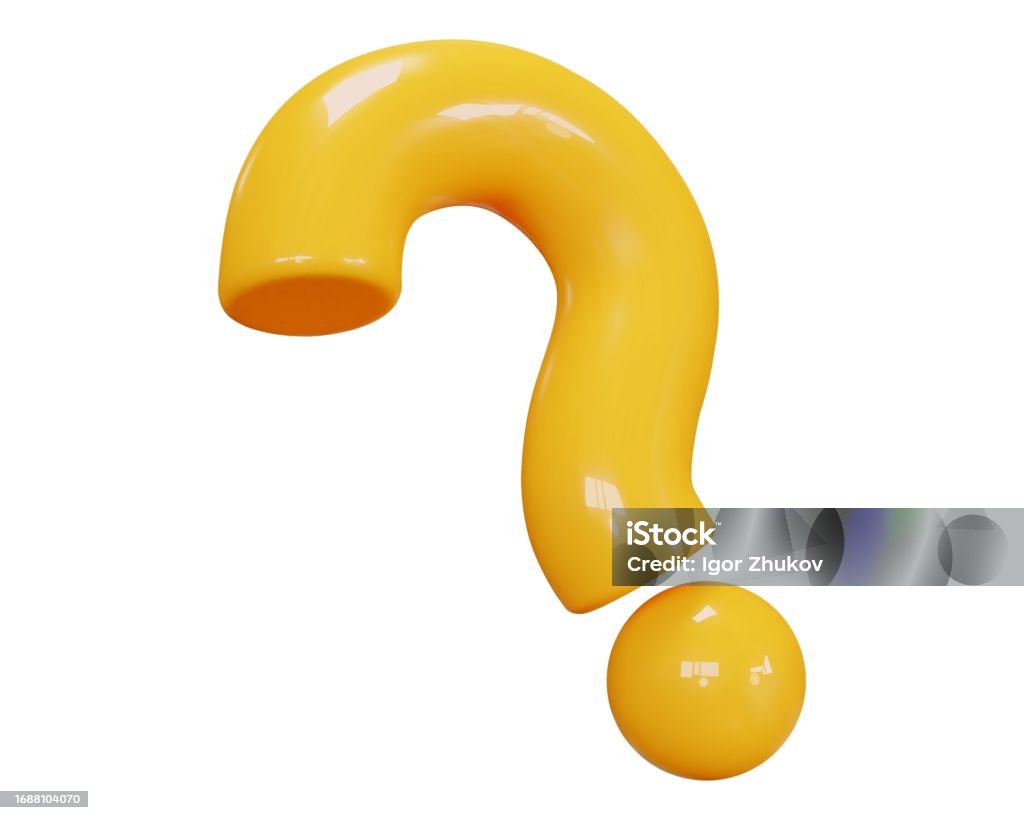 3d Yellow Question Mark Faq Problem Solution Symbol Vector Illustration ...