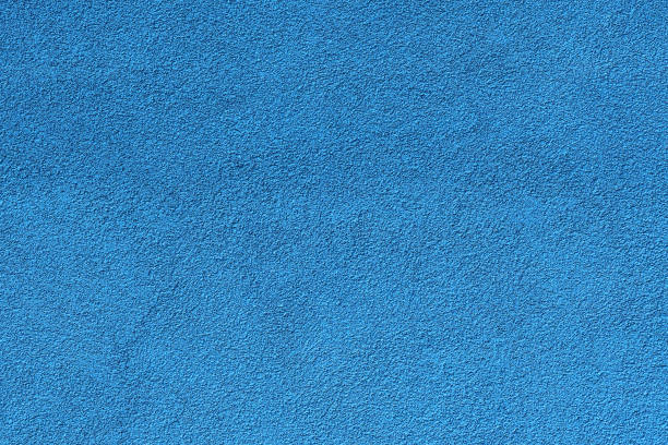 istock Texture of decorative blue facade mineral scratch plaster wall as background 1688116622