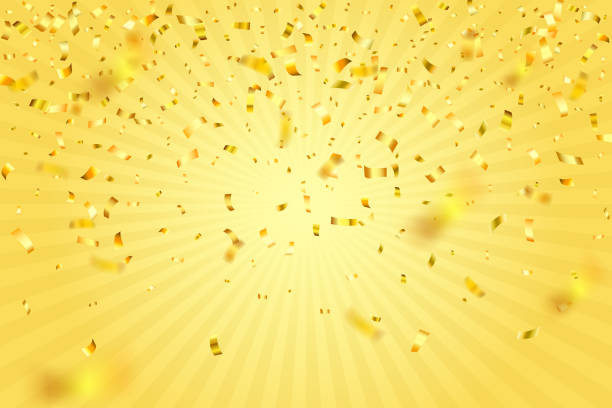 istock Falling gold confetti background. Can be used for celebration, Christmas, New Year, Carnival festivity, Valentine’s Day, advertisment event, National Holiday, etc. 1688117373