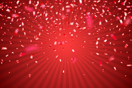 Vector realistic confetti. Carefully layered and grouped for easy editing.
