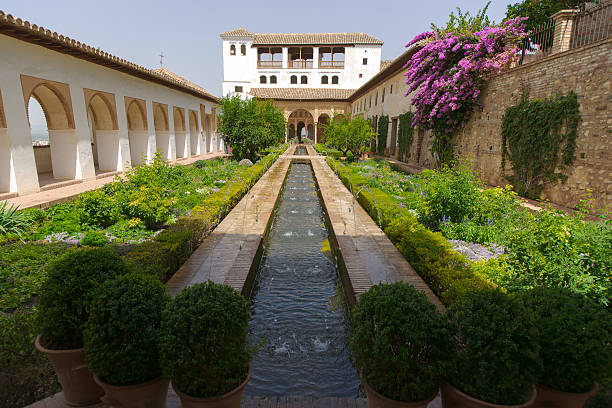 istock Patio de la Acequia of the Generalife, Granada, Spain 168811802