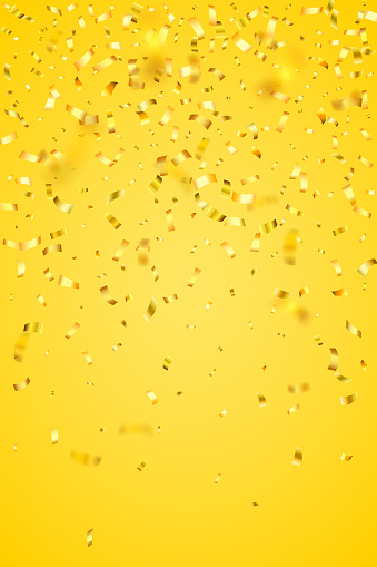 Vector realistic confetti. Carefully layered and grouped for easy editing.