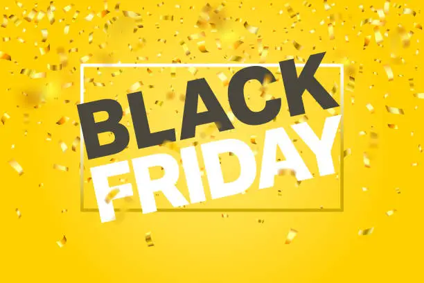 Vector illustration of Black Friday advertisement