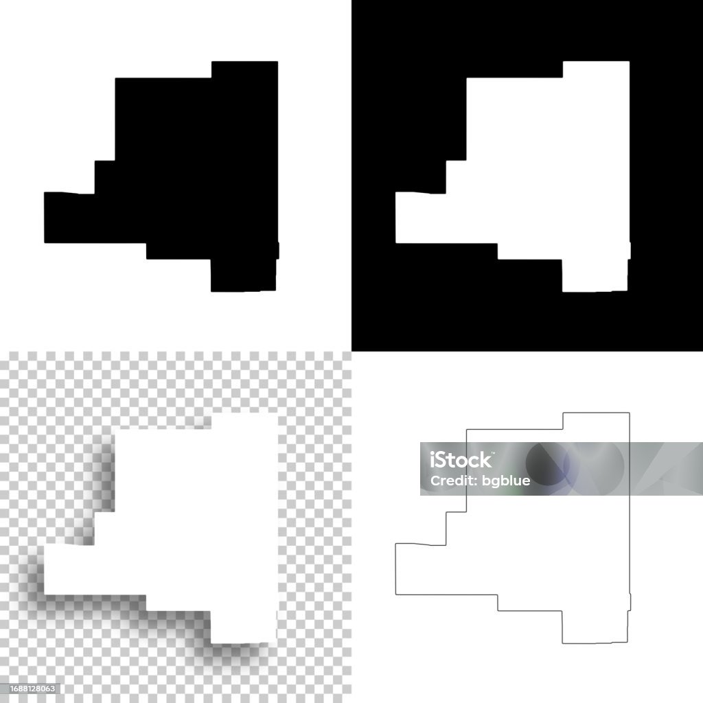 Ilustración de Condado De Lincoln Nuevo México Mapas Para El Diseño