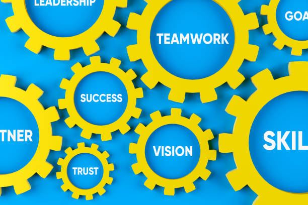 istock Core values, processes and coordination for business success. Cogwheels with business concepts. 1688135120