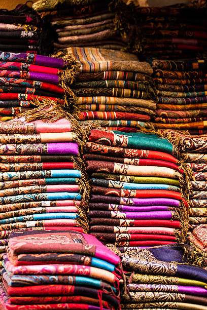 istock Bright paints of the Moroccan and berber carpets 168814895