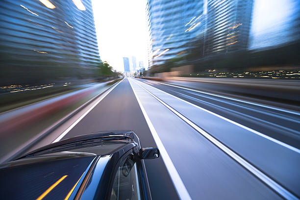 istock The car moves at great speed 168816307