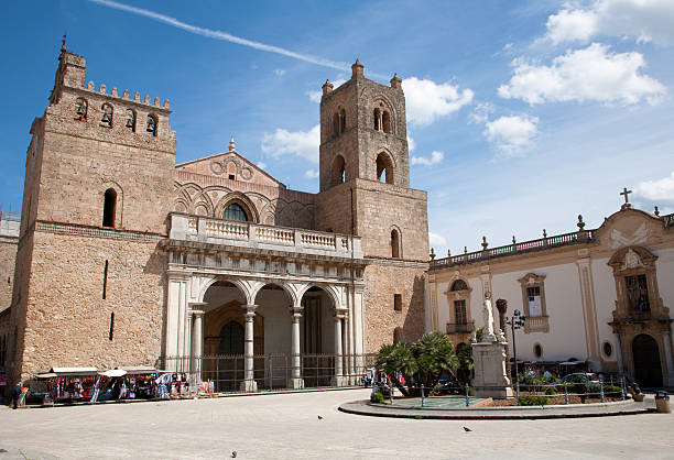 Palermo - Monreale cathedral is dedicated to the Assumption of the Virgin Mary and is one of the greatest extant examples of Norman architecture in the world. Cathedral was completed about 1200.