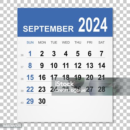 istock September 2024 Calendar 1688164920