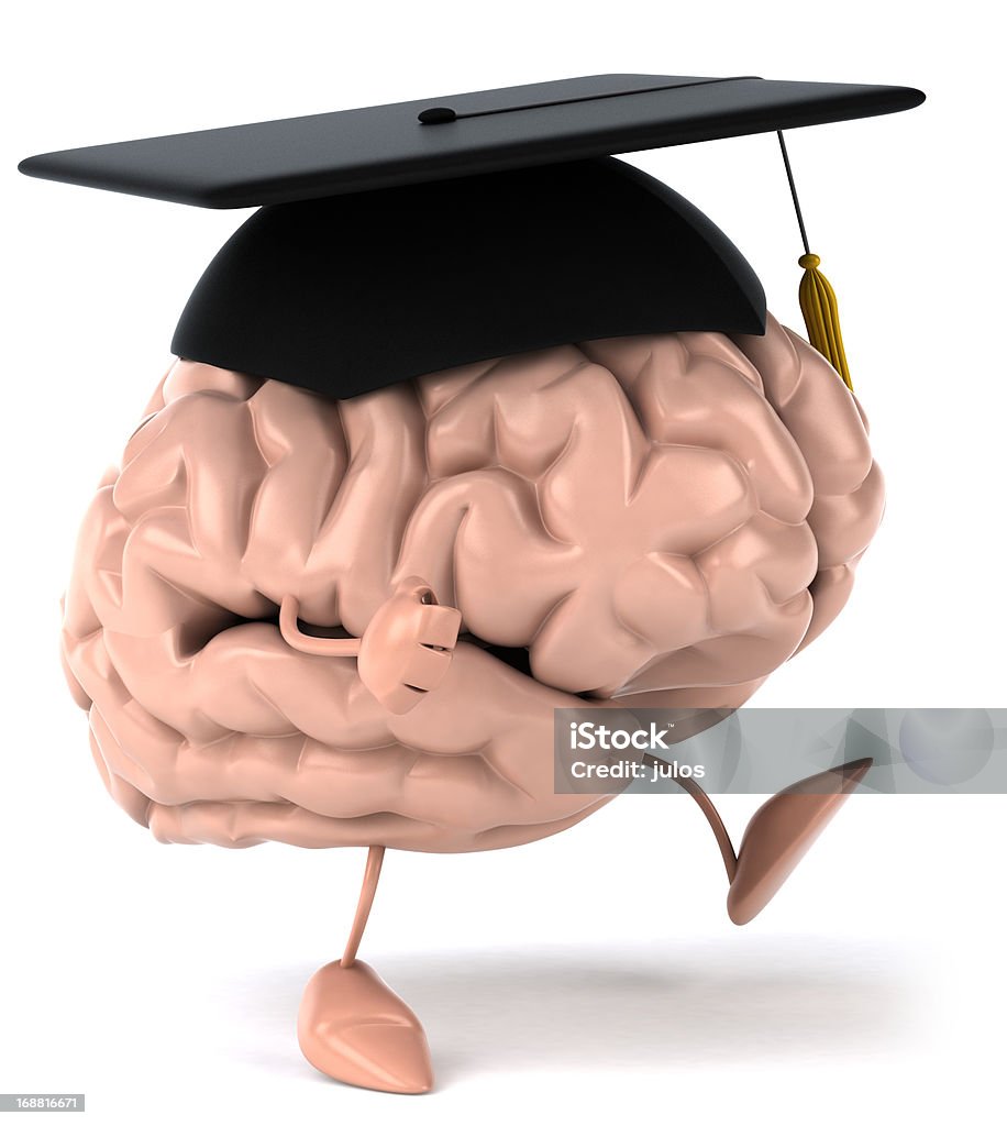 Studente cervello - Foto stock royalty-free di Anatomia umana