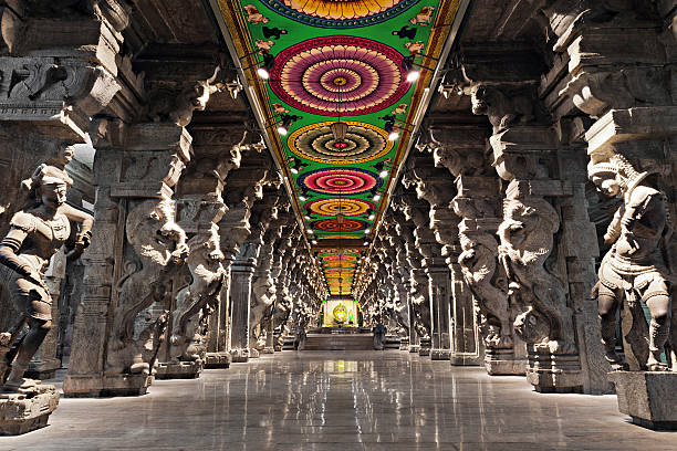 meenakshi templo - madurai imagens e fotografias de stock