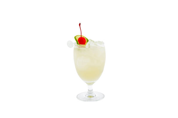 istock Gin Fizz cocktail on white background. 1688178960