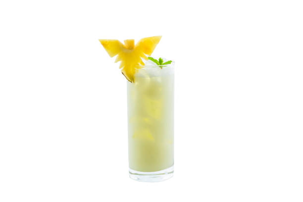 istock Pina colada cocktail decorated with pineapple and Cherry,ion whi 1688181084