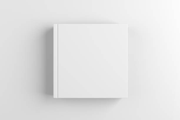 istock Blank Square White Book, Brochure, Magazine or Catalog Cover Mock-up. 1688184670